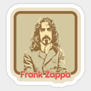 frank zappa - vintae retro Sticker